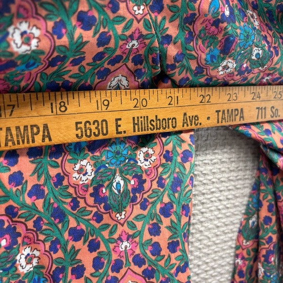 (3) Boden 100% Cotton Colorful Beach Kaftan Dress Size 8 Boho Tunic Tassles-Read - Picture 5 of 16